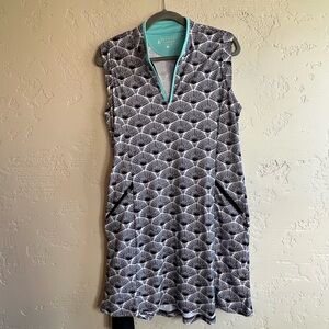 Black and White Golf Dress